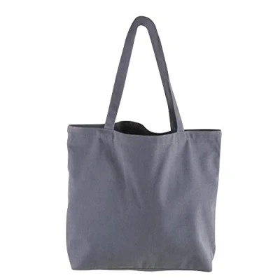 Afbeelding van Rayher 53987564 Basic Shopper, grijs, 46 x 35 cm, textieltas, stoffen tas, boodschappentas, 330g/m2, onbedrukt