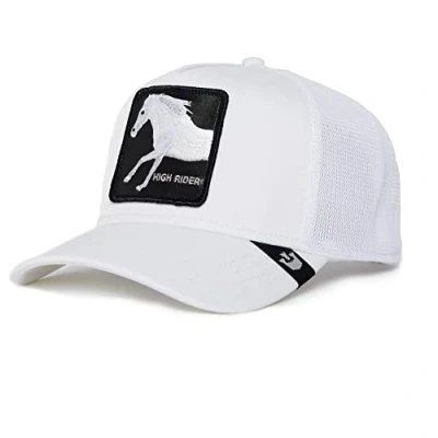 Afbeelding van Goorin Bros. The Farm Premium Platinum serie, uniseks, truckerpet, wit (Platinum High), eenheidsmaat, one size