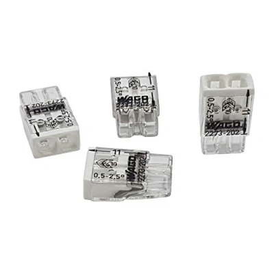 Afbeelding van 50 WAGO Compacte steekklemmen 2x 0,5 2,5 mm² wit