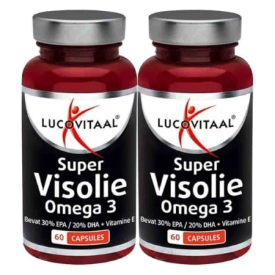 Afbeelding van 2x Lucovitaal Super Visolie Omega 3 60 capsules