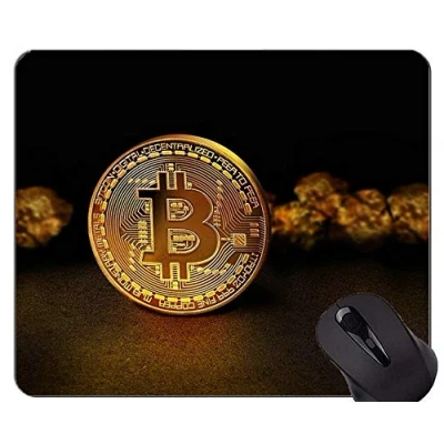 Afbeelding van Gaming Mouse Pad,Geld Bitcoin Paragraph Office Pad