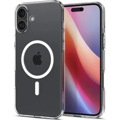 Afbeelding van Spigen Crystal Flex MagFit ontworpen voor iPhone 6,1 inch hoesje [bescherming van militaire kwaliteit] Compatibel met MagSafe Kristalhelder