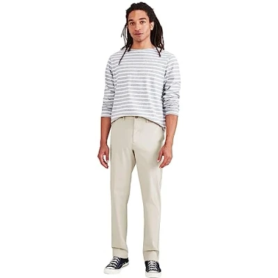 Afbeelding van Dockers Smart FLEX SLIM Motion Chino, Heren, Maat: 34x30, Sahara khaki