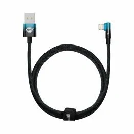 Afbeelding van Baseus MVP stevig USB naar Lightning kabel met hoek 2m Blauw.