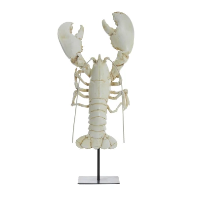 Afbeelding van Light &amp; Living Ornament LOBSTER 25x14x56.5cm Wit