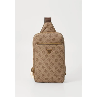 Afbeelding van GUESS Slingtas Milano Crossover Beige / Brown Lichtbruin