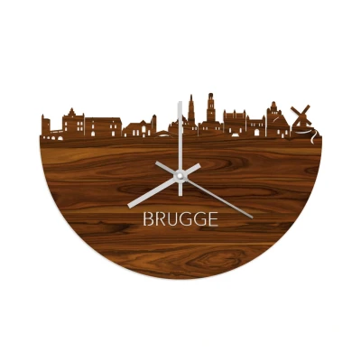 Afbeelding van Skyline Klok Brugge Palissander