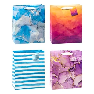 Afbeelding van TSI Cadeautasjes ART DESIGN, verpakking van 12, afmetingen: groot (HxBxD 32 x 26 13,5 cm), art. nr. 85317
