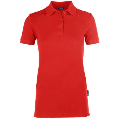 Afbeelding van Women&#039;s &#039;Luxury Stretch&#039; Polo met korte mouwen Red 3XL