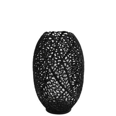 Afbeelding van Light &amp; Living Windlicht Sinula Zwart Ø25,5cm
