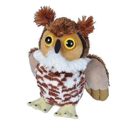 Afbeelding van Wild Republic 19461 knuffeldier Hug EMS Uil, Virginia Uhu 18 cm, Multi
