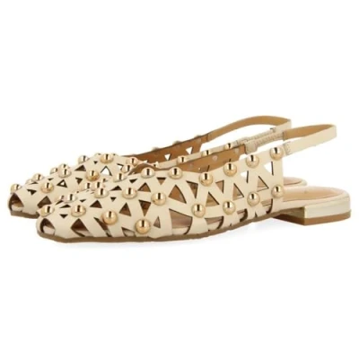 Afbeelding van Gioseppo Calamus Slingback ballerina ́s, Dames, Maat: 37, Off white Kunststof/ textiel