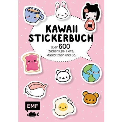 Afbeelding van Kawaii Stickerbuch Band 1: Über 600 zuckersüße Tiere, Maskottchen und Co.