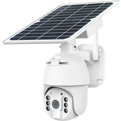 Afbeelding van V TAC VT 11024 Camera op zonne energie Slimme elektronica WiFi PTZ Wit IP65