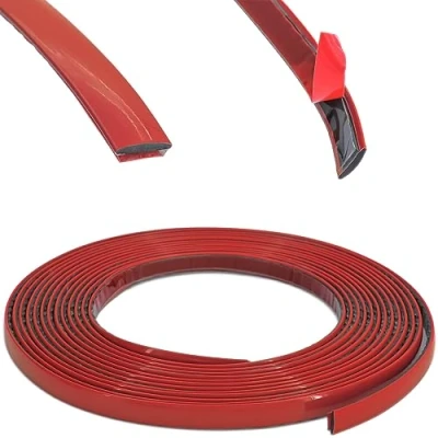 Afbeelding van RECAMBO Sierlijst rood veelzijdig, flexibel en zelfklevend 16 mm x 5 m