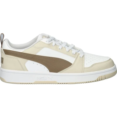 Afbeelding van Puma Rebound V6 Laag, Wit Totally Taupe Alpine Sneeuw, 47 EU