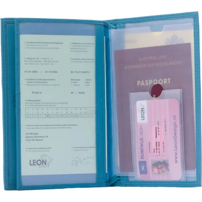 Afbeelding van autopapieren Mapje Portefeuille heren Hoesje dames kentekenbewijs hoes Documentenmap A5 Cadeau Kado Sale map Gadgets
