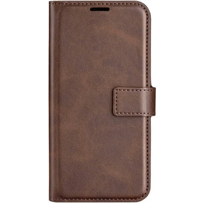 Afbeelding van Casecentive Leren Wallet case met sluiting iPhone 14 donkerbruin