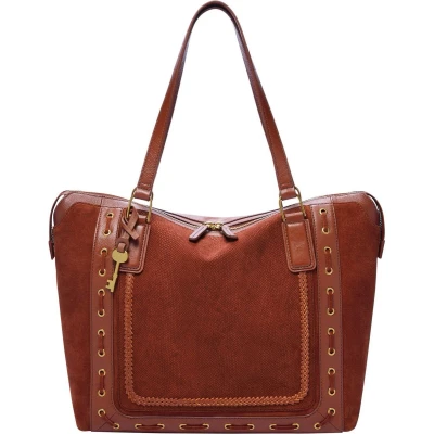 Afbeelding van FOSSIL Schoudertas Shopper Jacqueline Tote Burnt Henna Rood