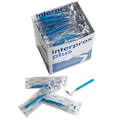 Afbeelding van Interprox plus interdentale borstels, doos van 100 stuks, blauw conical