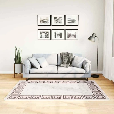 Afbeelding van Vloerkleed wasbaar anti slip 120x180 cm lichtbeige