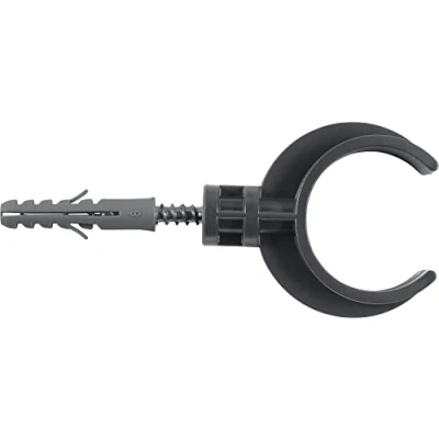 Afbeelding van Cornat Rezyklat wandhouder Ø 40 mm gemaakt van gerecyclede kunststoffen Made in Germany kwaliteit/buisklem / TEC356410R, grijs