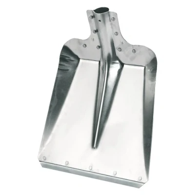 Afbeelding van Kerbl Aluminium schep maat 7 (breedte 32 cm, tuinschep/stalschep, van aluminium, met verzinkte bumper, sneeuwschuiver, zonder steel) 2970