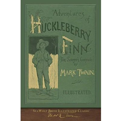 Afbeelding van Adventures of Huckleberry Finn (SeaWolf Press Illustrated Classic): First Edition Cover