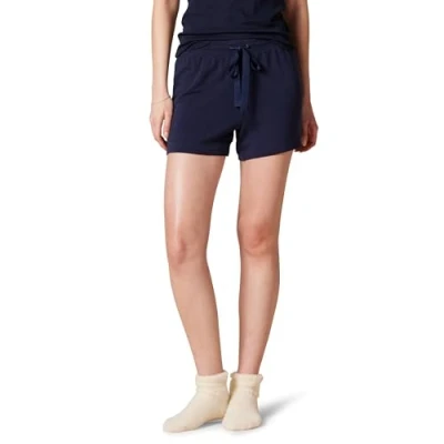 Afbeelding van Amazon Essentials Lichtgewicht lounge badstof pyjama voor dames, marineblauw, groot