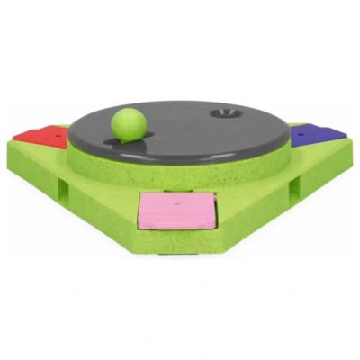 Afbeelding van Eat Slow Live Longer Puzzle Triangle Hondenspeelgoed 25x25x4 cm Groen