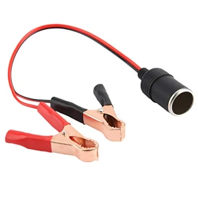 Afbeelding van Sigarettenaansteker naar Clip Kabel, auto Vrouwelijke Socket Adapter Batterij Krokodil Klem Kabel