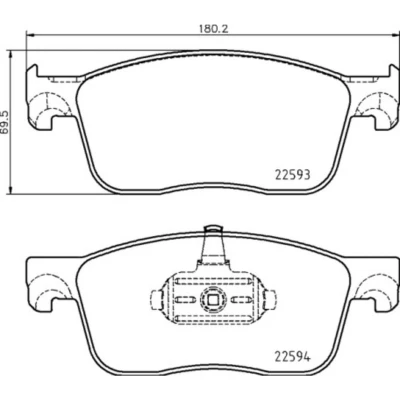Afbeelding van Brembo Remblokset P 61 134