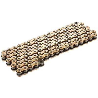 Afbeelding van DID 520VX3 CHAIN (Gold &amp; Black) Length: 120 links with clip joint (FJ)