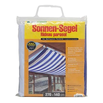 Afbeelding van Windhager 10811 Luifel voor kabelspantechniek 270 x 140 cm blauw/wit