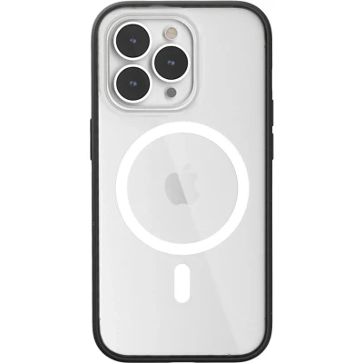 Afbeelding van Woodcessories Clear Case bio MagSafe geschikt voor iPhone 14 Pro Max gemaakt van materialen en draadloos laden Black matte