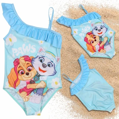 Afbeelding van Paw Patrol Skye Everest EENDELIG badpak voor meisjes HET ZWEMBAD, blauw