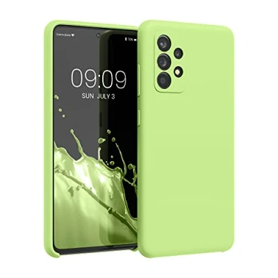 Afbeelding van kwmobile telefoonhoesje compatibel met Samsung Galaxy A52 / 5G A52s hoesje Zachte case voor smartphone Back cover in groene tomaat