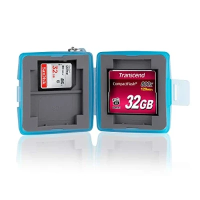 Afbeelding van Ares Foto® MC 6B Memory Card Protection Box Case Safe Opslag voor 4 x SD kaarten en daarnaast 2 Compact Flash Cards (CF kaarten)