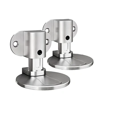 Afbeelding van Onzichtbare magnetische deurstopper, 2 stuks verstelbare deurstopper 3M dubbelzijdig plakband of boorinstallatie, voor verschillende deurtypen, vloer vast (zwart)