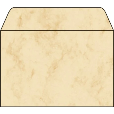 Afbeelding van SIGEL DU011 enveloppen, marmer beige, C6, 25 stuks, met rubber