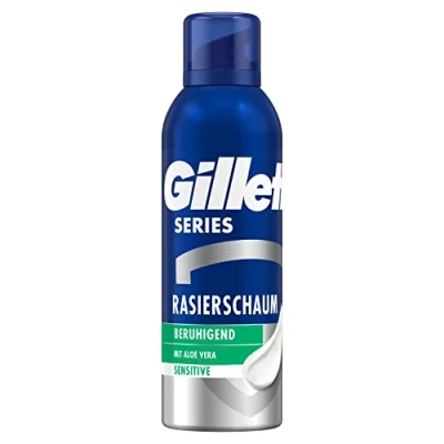 Afbeelding van Gillette series Sensitive Scheerschuim met aloe vera 200 ml