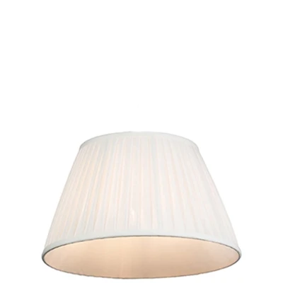 Afbeelding van QAZQA Plisse lampenkap wit 35/20 cm