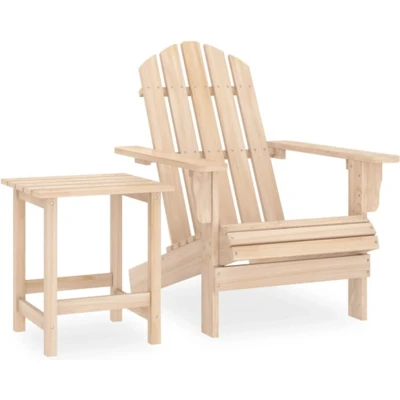 Afbeelding van vidaXL Tuinstoel Adirondack met tafel massief vurenhout