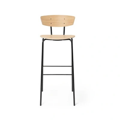 Afbeelding van Ferm Living Herman barkruk oak white oiled