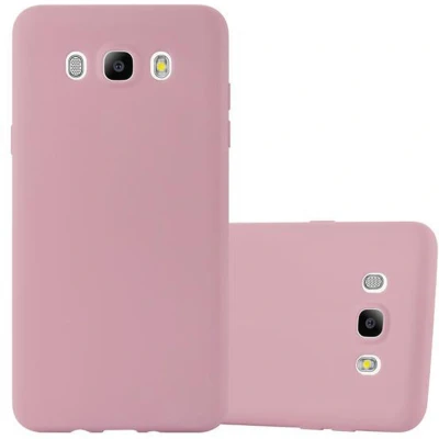 Afbeelding van Cadorabo Hoesje geschikt voor Samsung Galaxy J7 2016 in CANDY ROZE Beschermhoes TPU silicone Case Cover