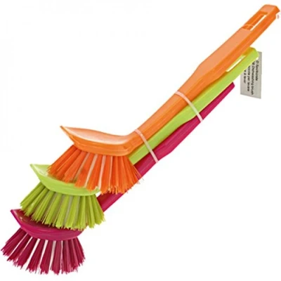 Afbeelding van Afwasborstelslet 3 stuks 18x3,5 cm met drie trendy kleuren