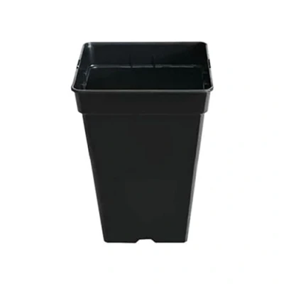 Afbeelding van GROWMANIA Set van 20 vierkante bloempotten voor planten, zwart, 7 l, x 27 cm