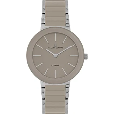 Afbeelding van Jacques Lemans Keramisch horloge Monaco, 42 7A Quartz horloge, armbanduhr, dameshorloge, gehard Crystex glas