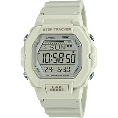 Afbeelding van Casio Digital Watch WITH STEP Tracker Unisex Digitaal horloge, Maat: One Size, White