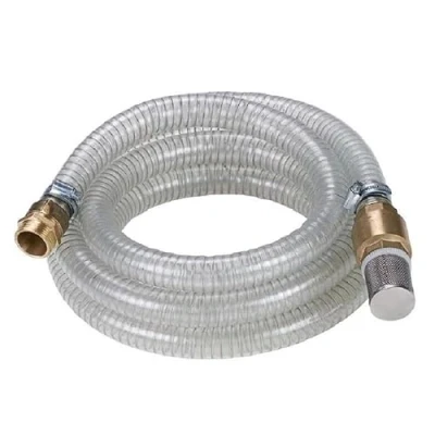 Afbeelding van CHM GmbH 1 inch zuigslang set aanzuigslang 10 m voor pompen (messing aansluitingen) met terugslagklep